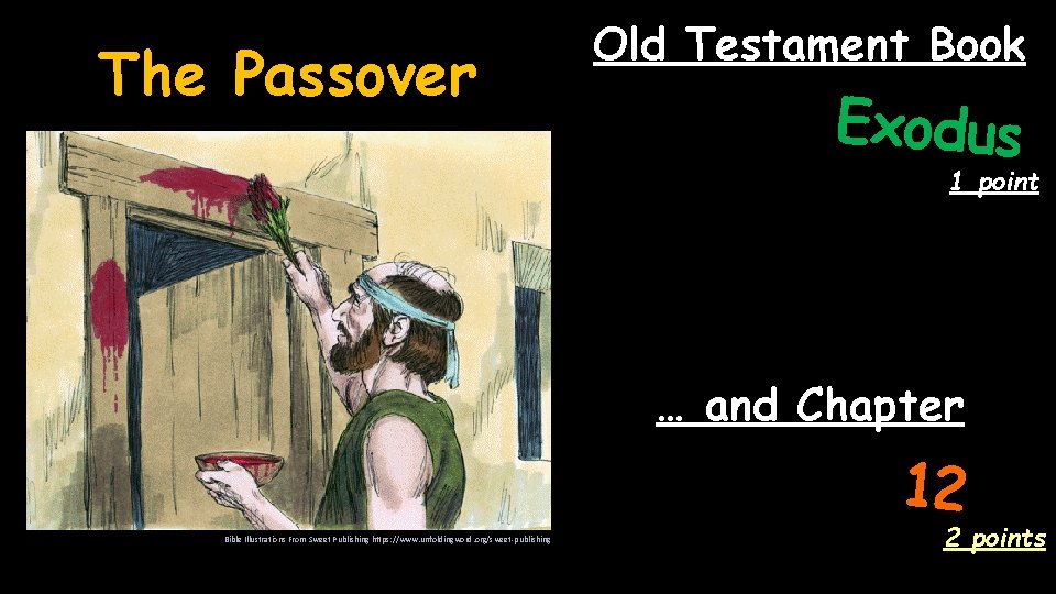 The Passover Old Testament Book Exodus 1 point … and Chapter 12 Bible Illustrations