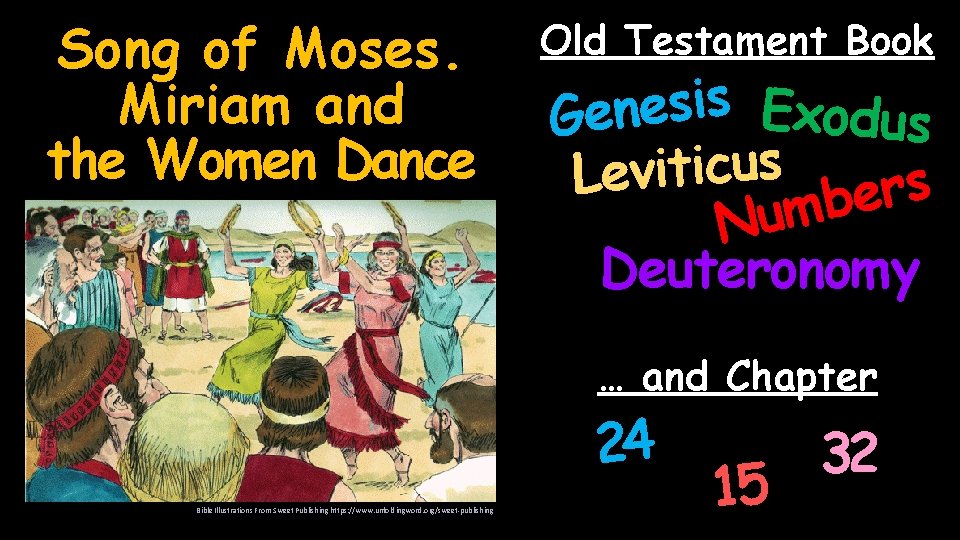Song of Moses. Miriam and the Women Dance Old Testament Book s i s