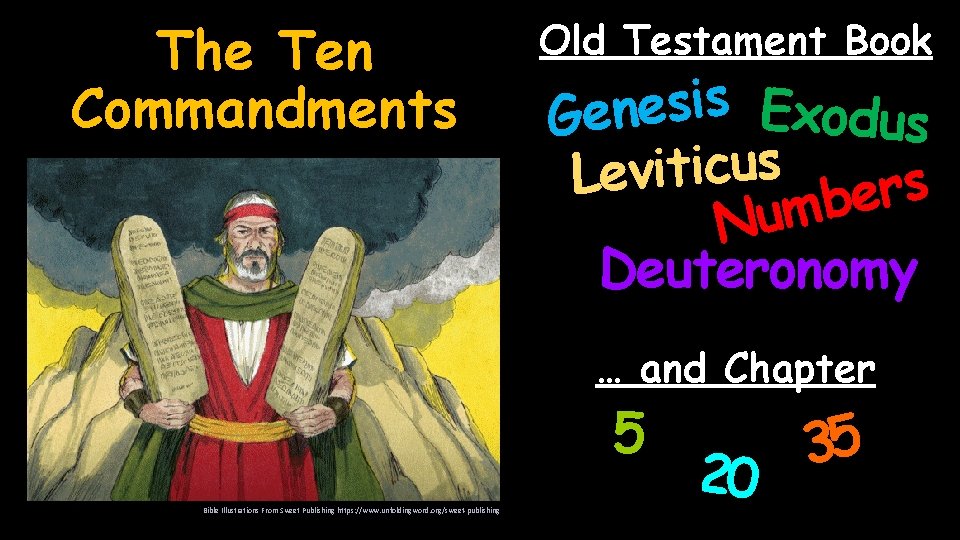 The Ten Commandments Old Testament Book s i s e Exodus n e G