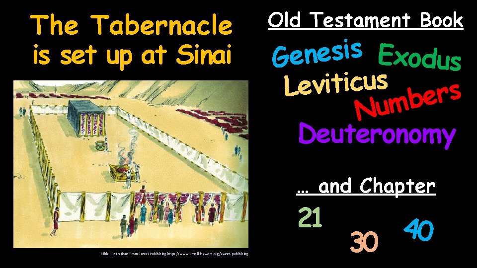 The Tabernacle is set up at Sinai Old Testament Book s i s e