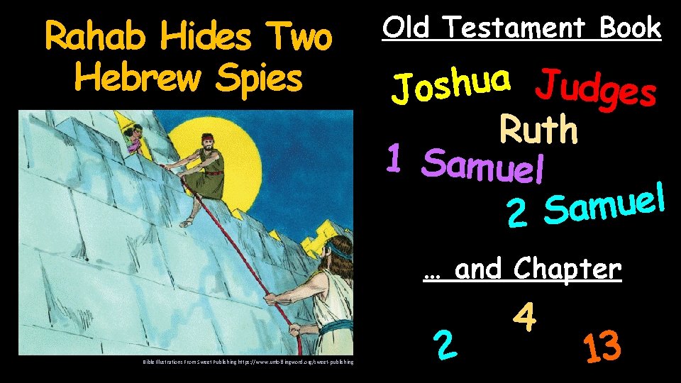 Rahab Hides Two Hebrew Spies Old Testament Book a u h Judges s o