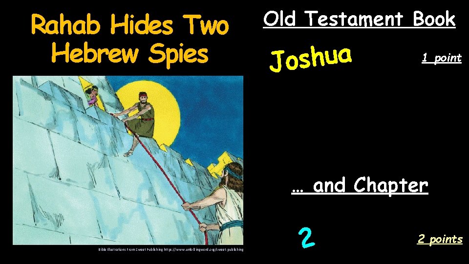 Rahab Hides Two Hebrew Spies Old Testament Book a u h s o J
