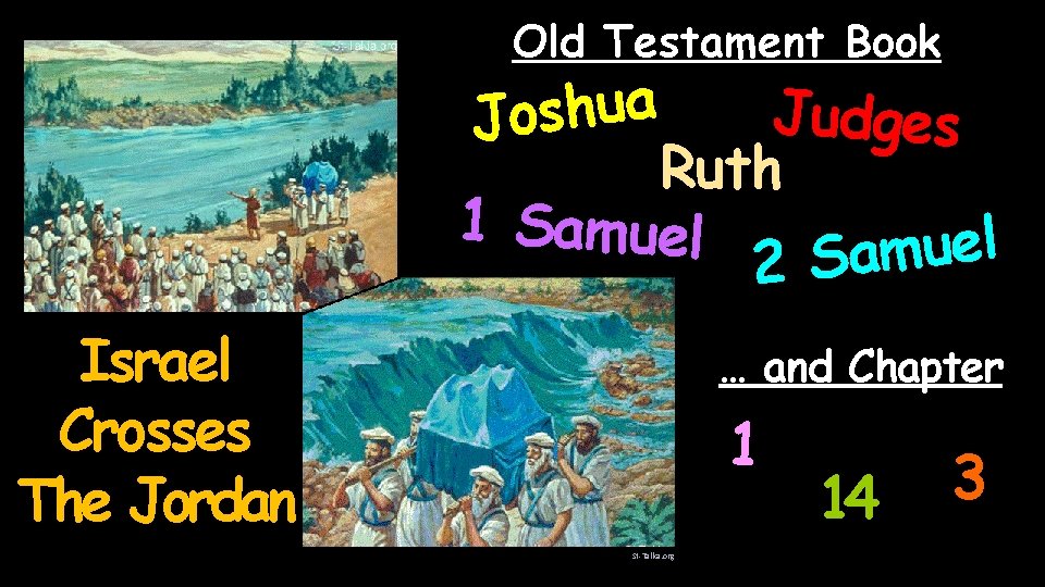 Old Testament Book a u h s Judges Jo Ruth 1 Samuel l e