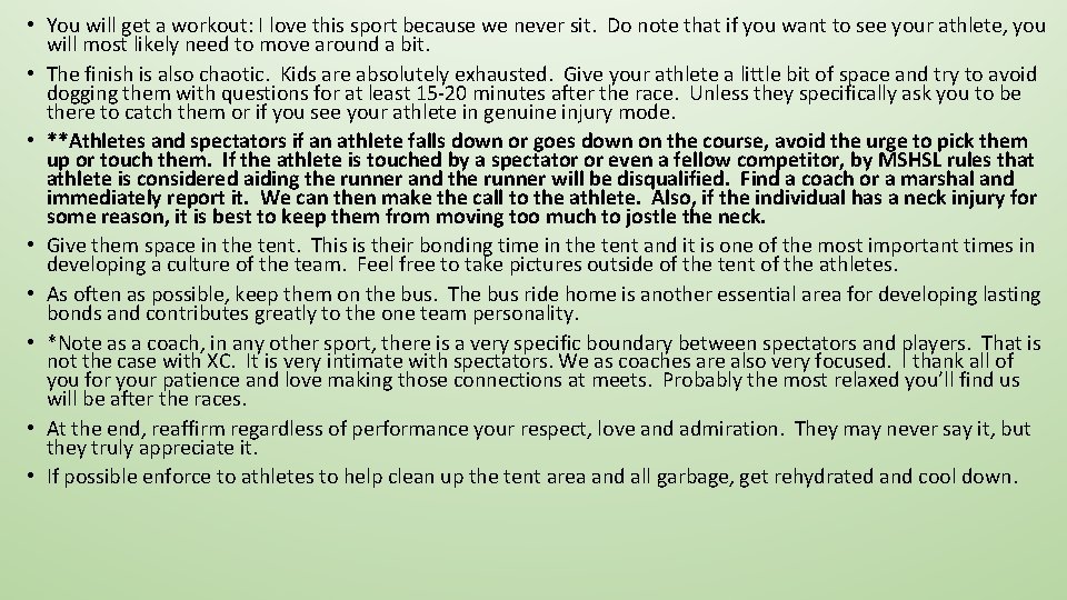  • You will get a workout: I love this sport because we never