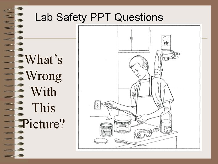 Lab Safety PPT Questions What’s Wrong With This Picture? 