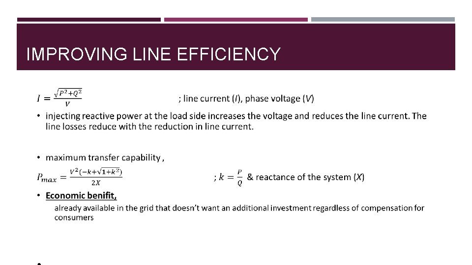 IMPROVING LINE EFFICIENCY 