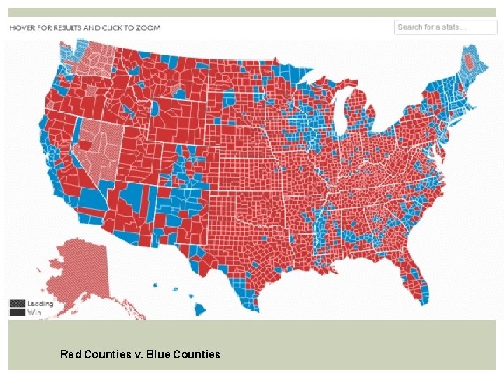 Red Counties v. Blue Counties 