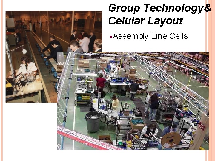 Group Technology& Celular Layout ·Assembly Line Cells Group Technology& Celular Layout ·Assembly Line Cells