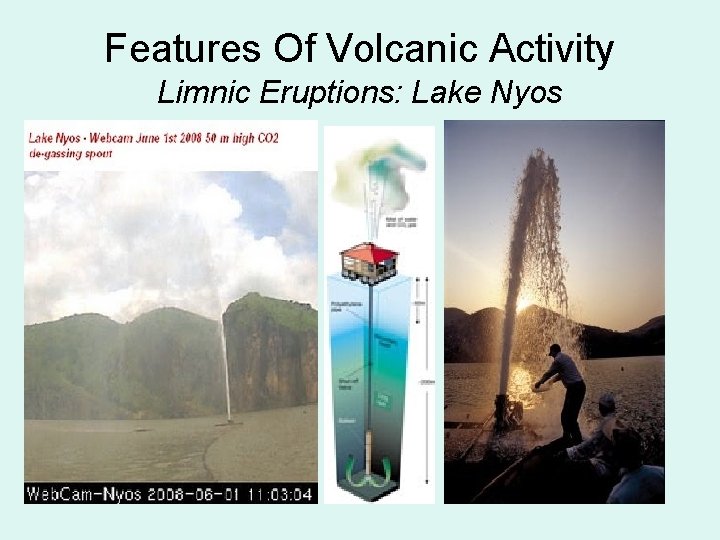 Features Of Volcanic Activity Limnic Eruptions: Lake Nyos 