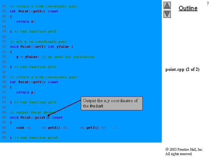 24 25 26 27 // return x from coordinate pair int Point: : get. 24 25 26 27 // return x from coordinate pair int Point: : get.
