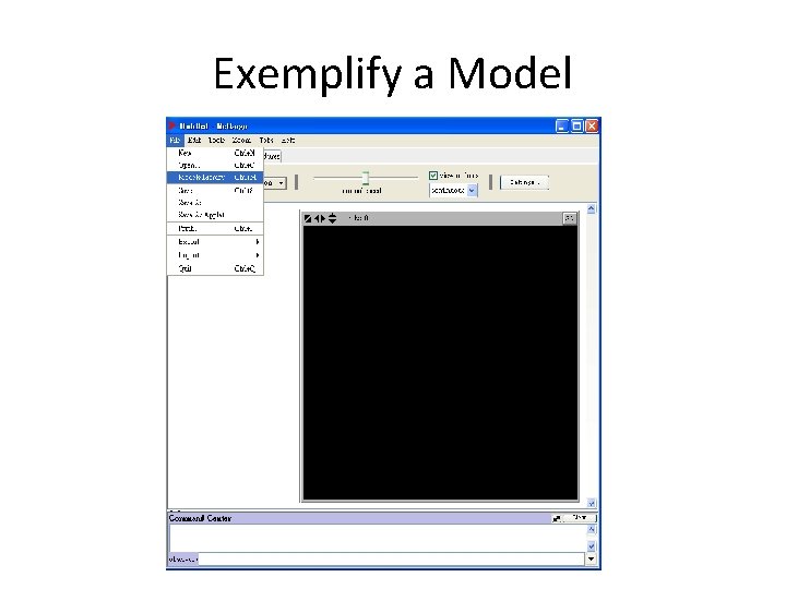 Exemplify a Model 