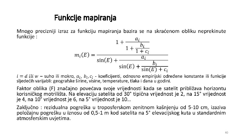 Funkcije mapiranja • 40 