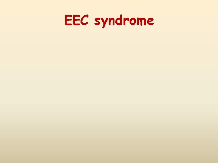 EEC syndrome 