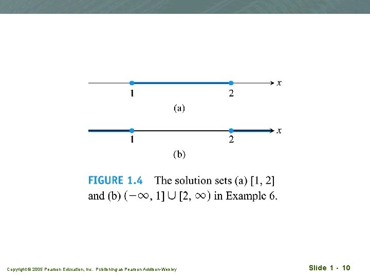 Copyright © 2005 Pearson Education, Inc. Publishing as Pearson Addison-Wesley Slide 1 - 10