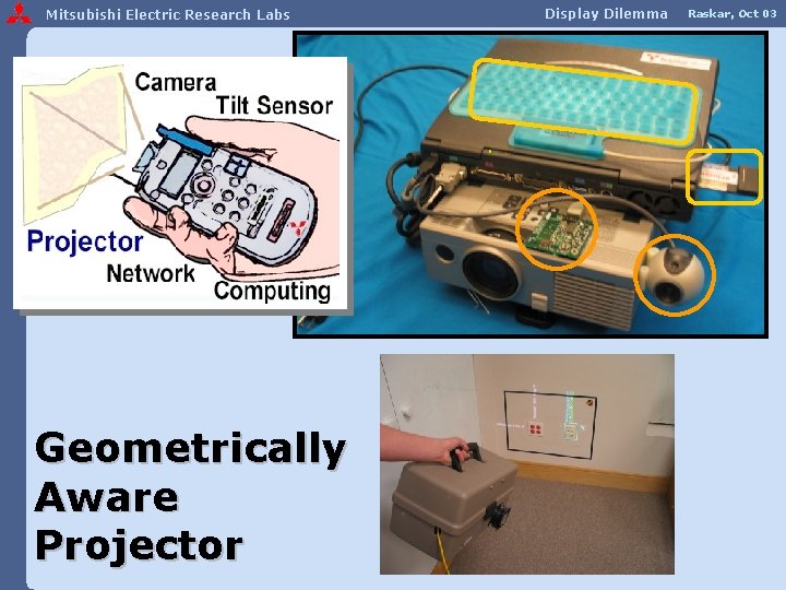 Mitsubishi Electric Research Labs Geometrically Aware Projector Display Dilemma Raskar, Oct 03 