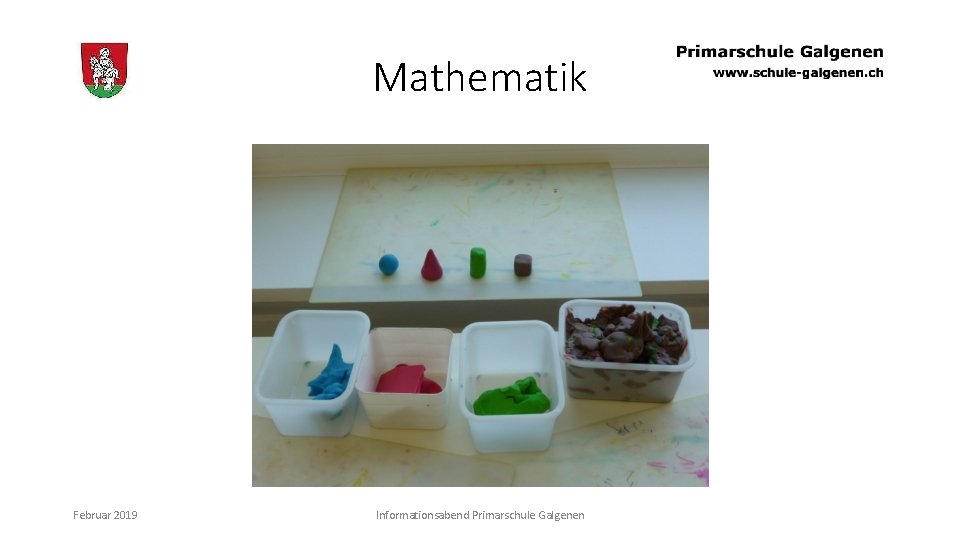 Mathematik Februar 2019 Informationsabend Primarschule Galgenen 