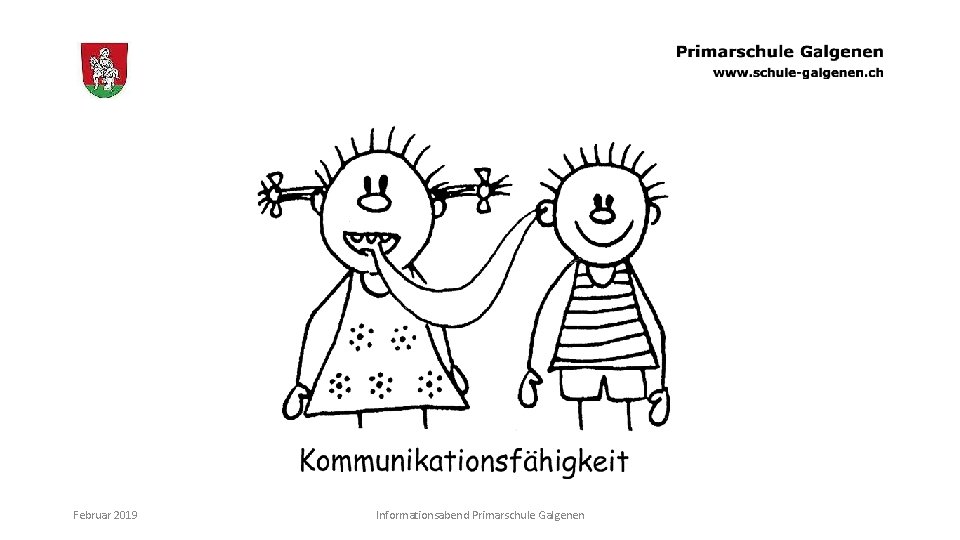 Februar 2019 Informationsabend Primarschule Galgenen 