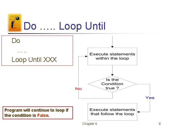 Do …. . Loop Until XXX Program will continue to loop if the condition