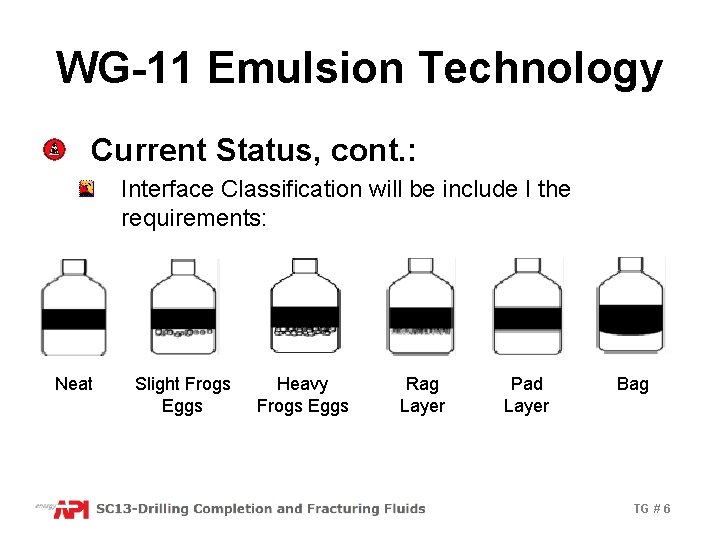 WG-11 Emulsion Technology Current Status, cont. : Interface Classification will be include I the
