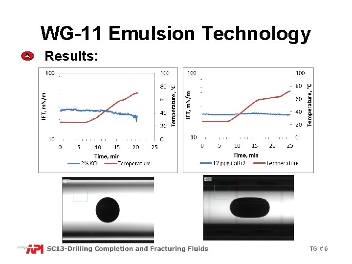 WG-11 Emulsion Technology Results: TG # 6 