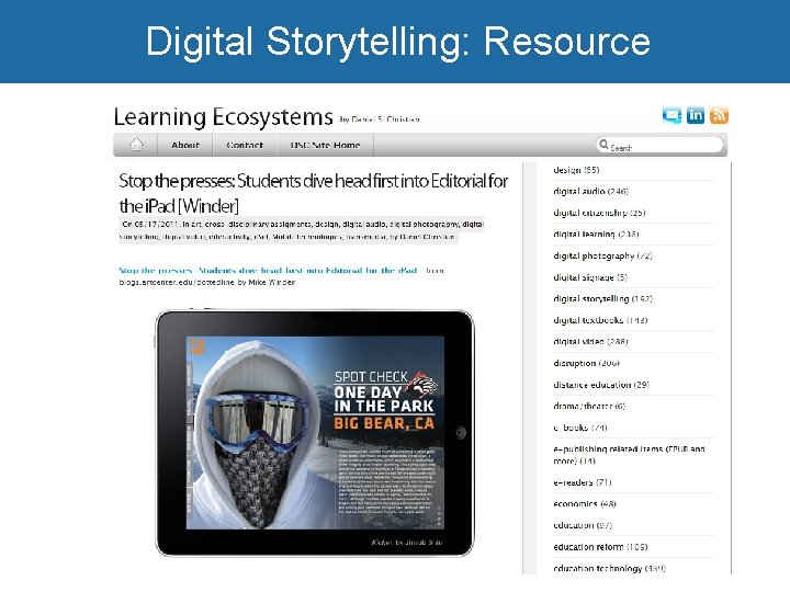 Digital Storytelling: Resource 