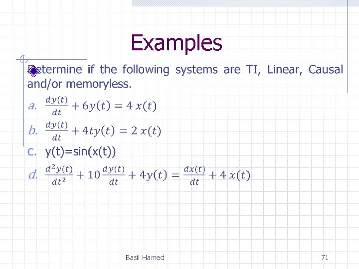Examples Basil Hamed 71 