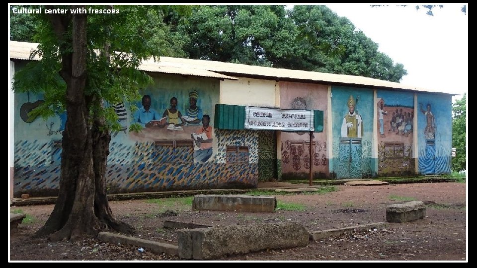 Cultural center with frescoes 