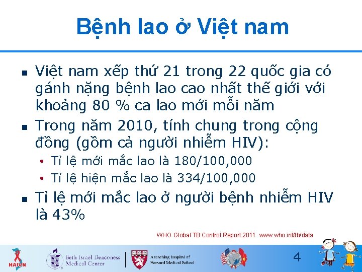 Bệnh lao ở Việt nam n n Việt nam xếp thứ 21 trong 22