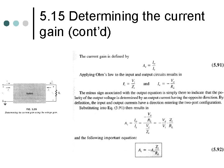 5. 15 Determining the current gain (cont’d) 5. 15 Determining the current gain (cont’d)