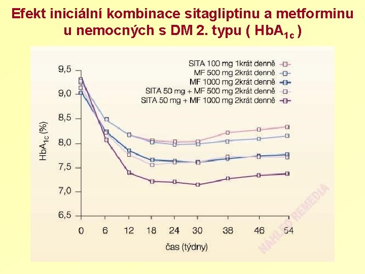 Efekt iniciální kombinace sitagliptinu a metforminu u nemocných s DM 2. typu ( Hb.