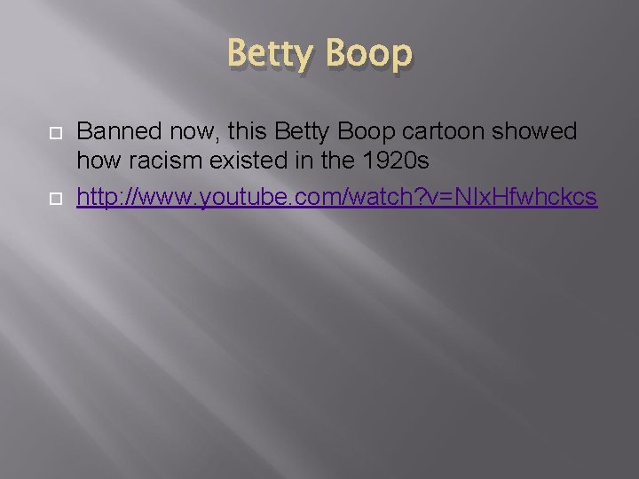Betty Boop Banned now, this Betty Boop cartoon showed how racism existed in the