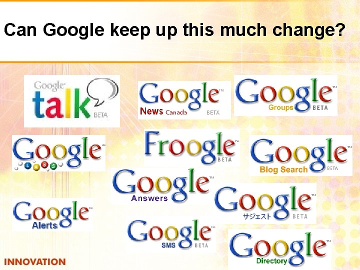 Can Google keep up this much change? 