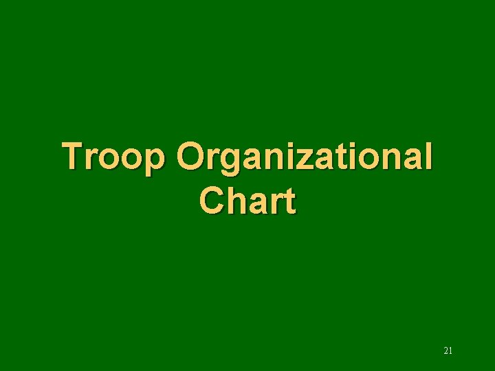 Troop Organizational Chart 21 