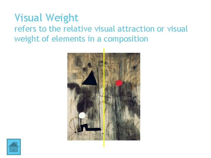 Visual Weight refers to the relative visual attraction or visual weight of elements in