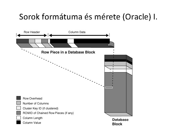 Sorok formátuma és mérete (Oracle) I. 