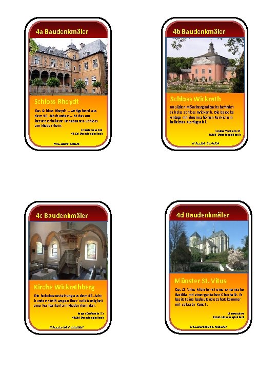 4 a Baudenkmäler Schloss Rheydt Das Schloss Rheydt – weitgehend aus dem 16. Jahrhundert