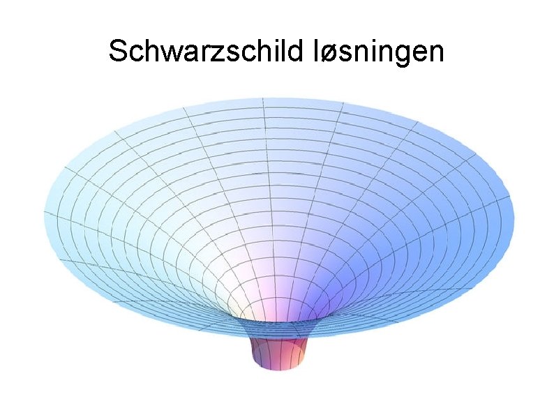 Schwarzschild løsningen 