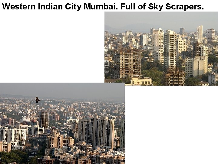 Western Indian City Mumbai. Full of Sky Scrapers. 