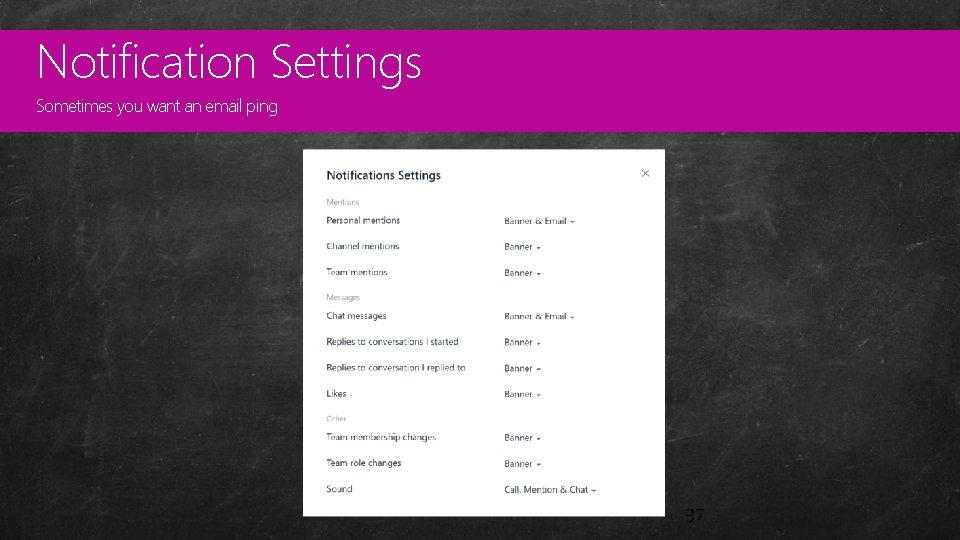 Notification Settings Custom Sometimes you want an email ping Master Pages 37 