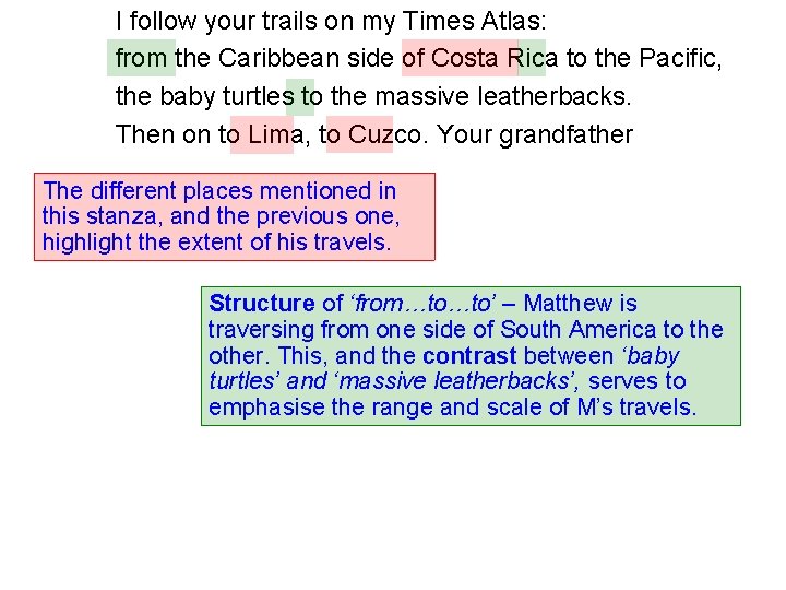 I follow your trails on my Times Atlas: from the Caribbean side of Costa