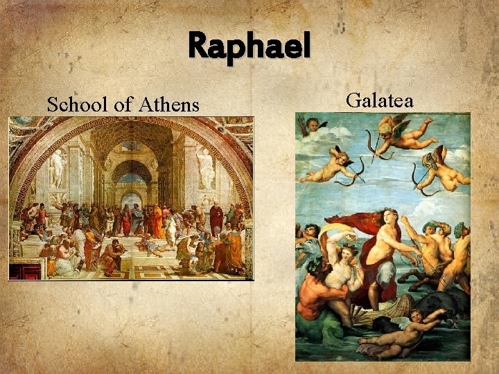 Raphael School of Athens Galatea 