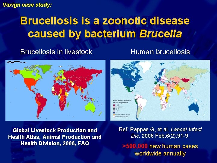 Vaxign case study: Brucellosis is a zoonotic disease caused by bacterium Brucella Brucellosis in