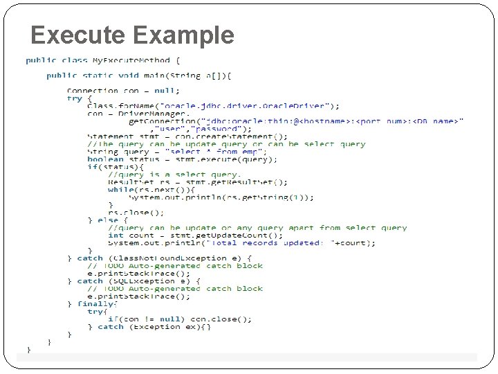 Execute Example Execute Example