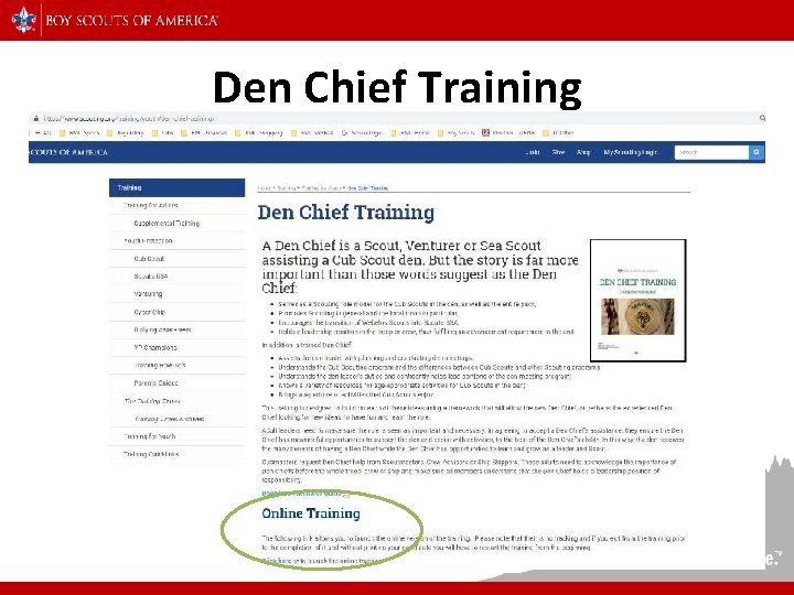 Den Chief Training • This University of Scouting Course • BSA Online Den Chief
