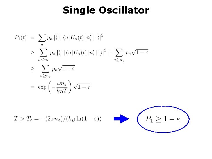 Single Oscillator 