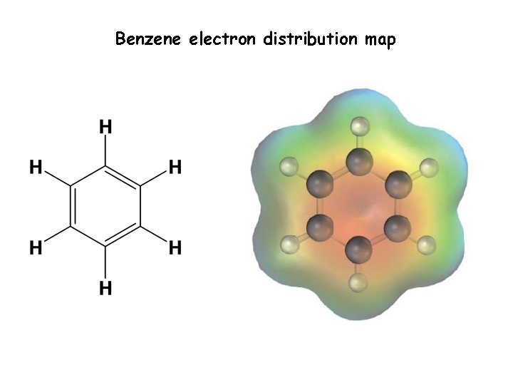 Benzene electron distribution map 