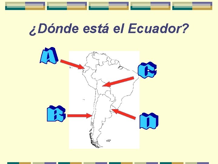 ¿Dónde está el Ecuador? 