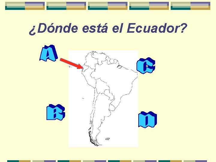 ¿Dónde está el Ecuador? 