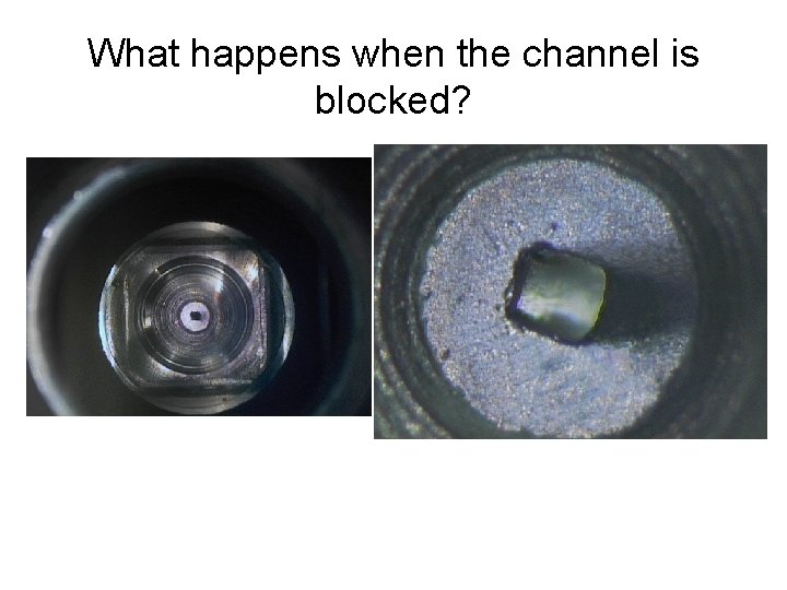 What happens when the channel is blocked? 