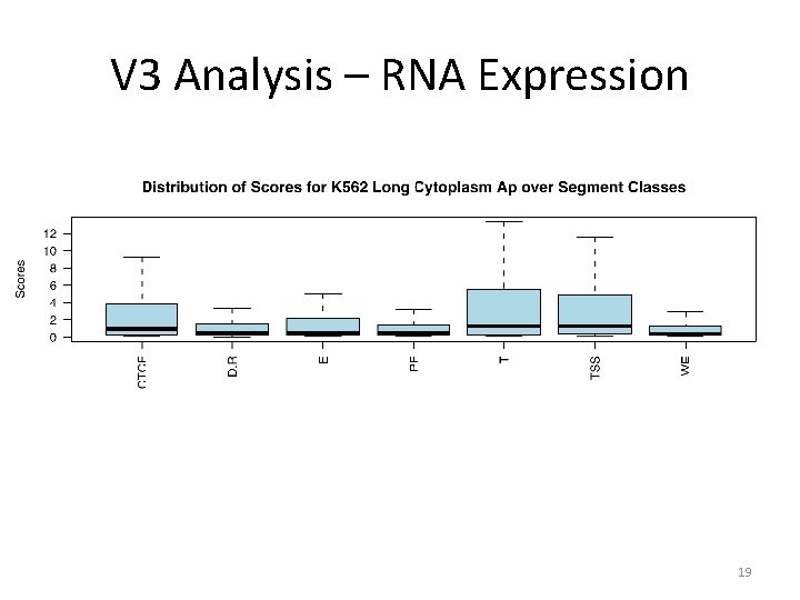 V 3 Analysis – RNA Expression 19 